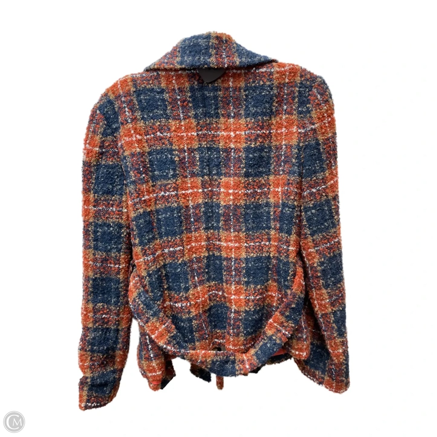 Coat Wool By Tabitha In Blue & Orange, Size: M