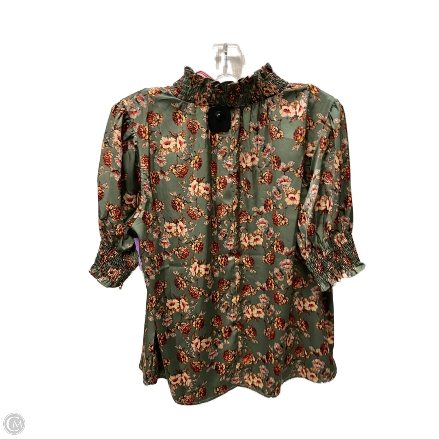 Blouse Short Sleeve By Voy In Floral Print, Size: S