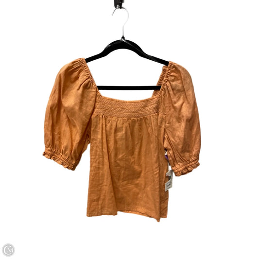 Top Short Sleeve By Ana In Orange, Size: S