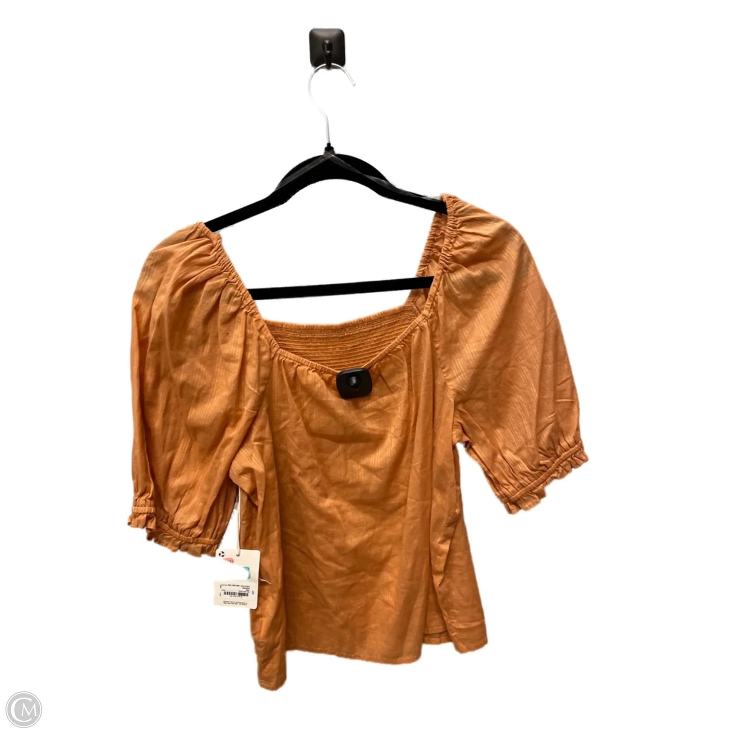 Top Short Sleeve By Ana In Orange, Size: S