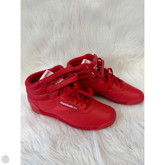 Shoes Sneakers By Reebok In Red, Size: 7.5