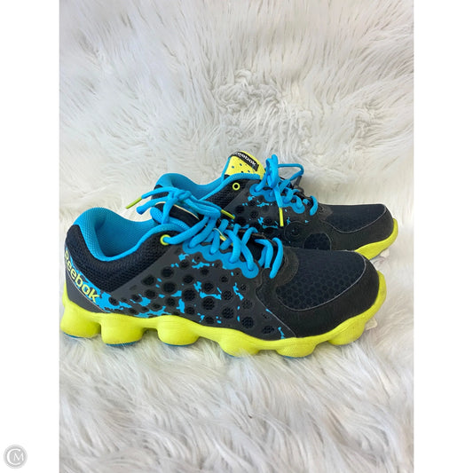 Shoes Athletic By Reebok In Blue & Yellow, Size: 8.5