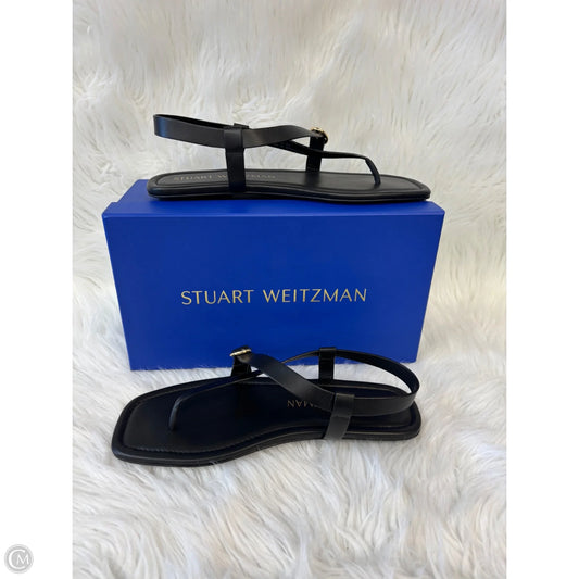 Sandals Designer By Stuart Weitzman In Black, Size: 9.5