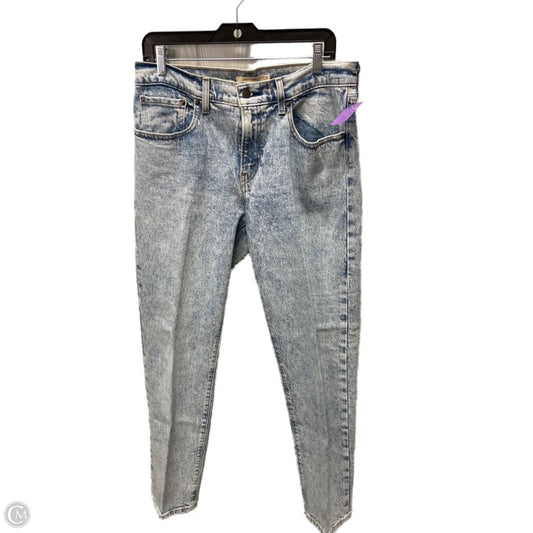 Jeans Straight By Levis In Blue Denim, Size: 10