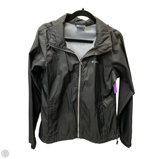 Jacket Windbreaker By Columbia In Black, Size: L