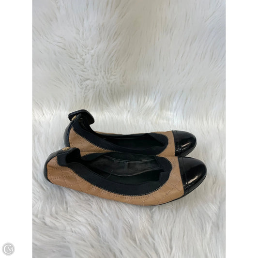 Shoes Designer By Tory Burch In Black & Tan, Size: 7.5