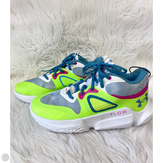 Shoes Athletic By Under Armour In Green & Grey, Size: 8