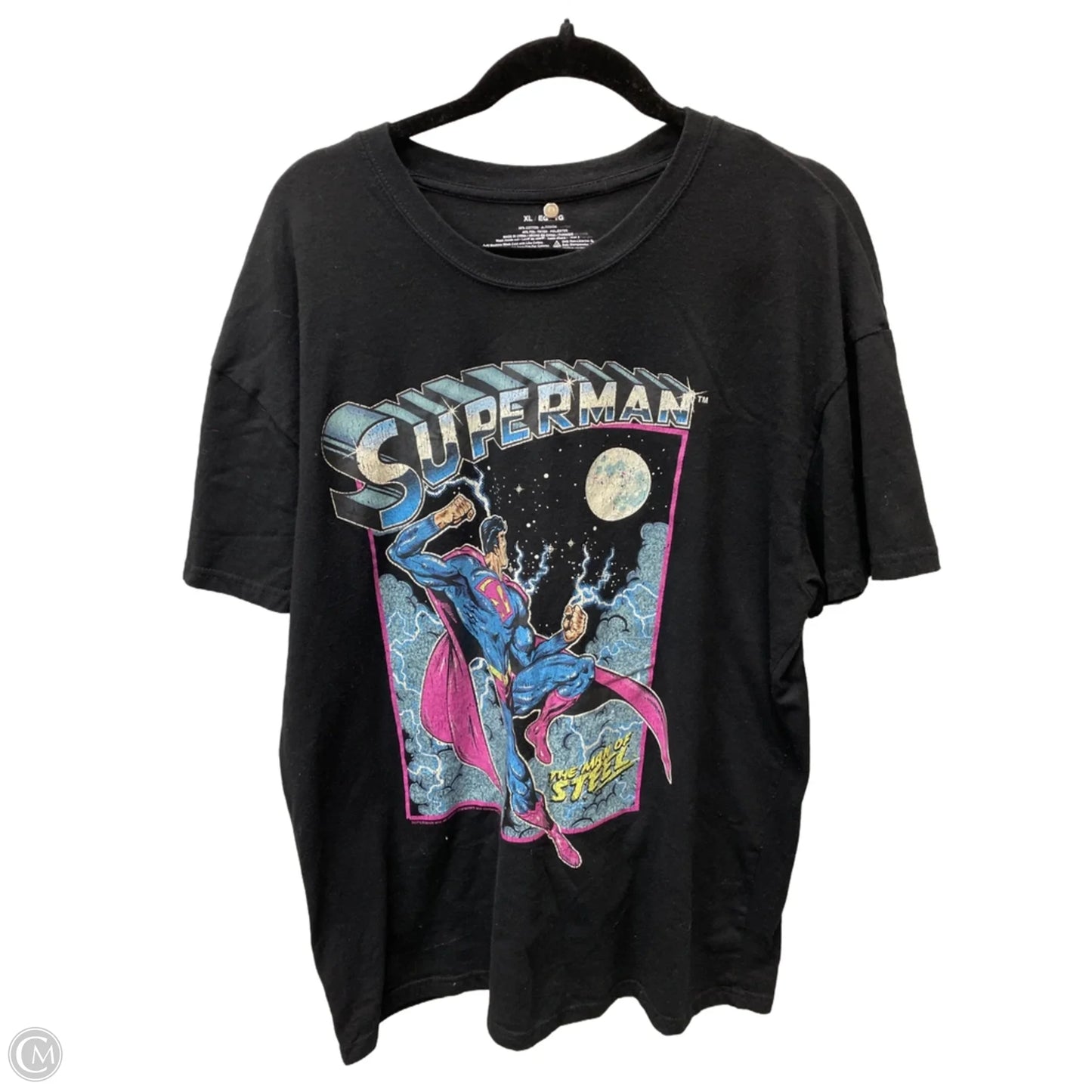 Top Short Sleeve By Clothes Mentor In Black, Size: Xl