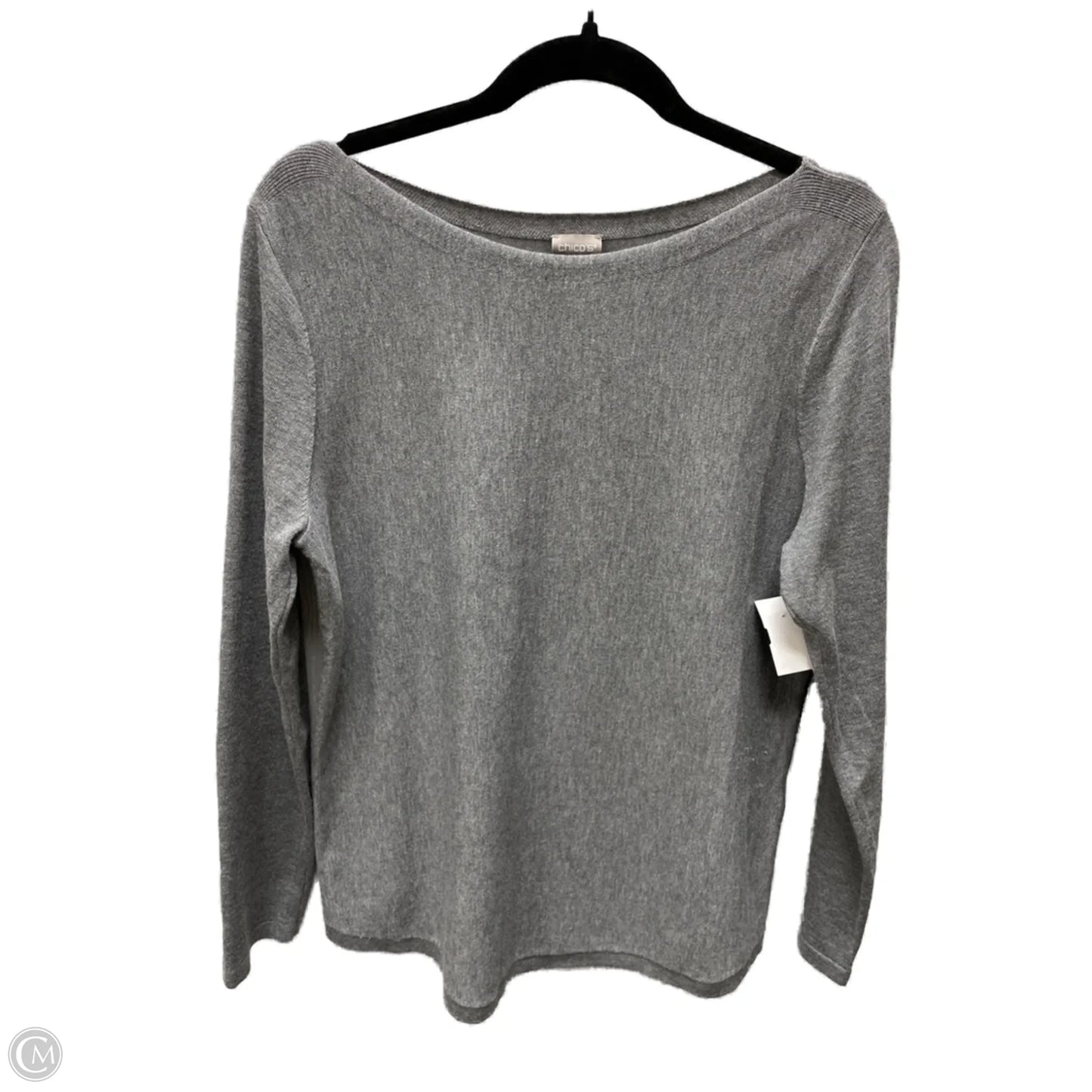 Sweater By Chicos In Grey, Size: S