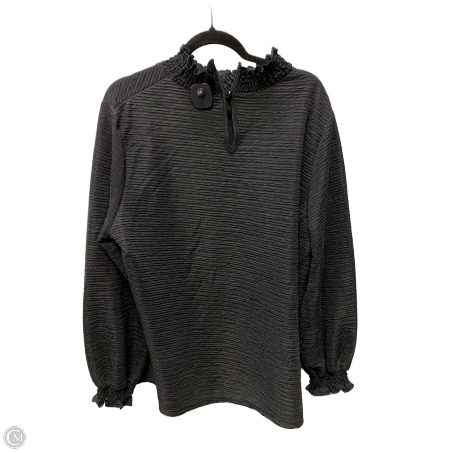 Blouse Long Sleeve By Clothes Mentor In Black, Size: Xl
