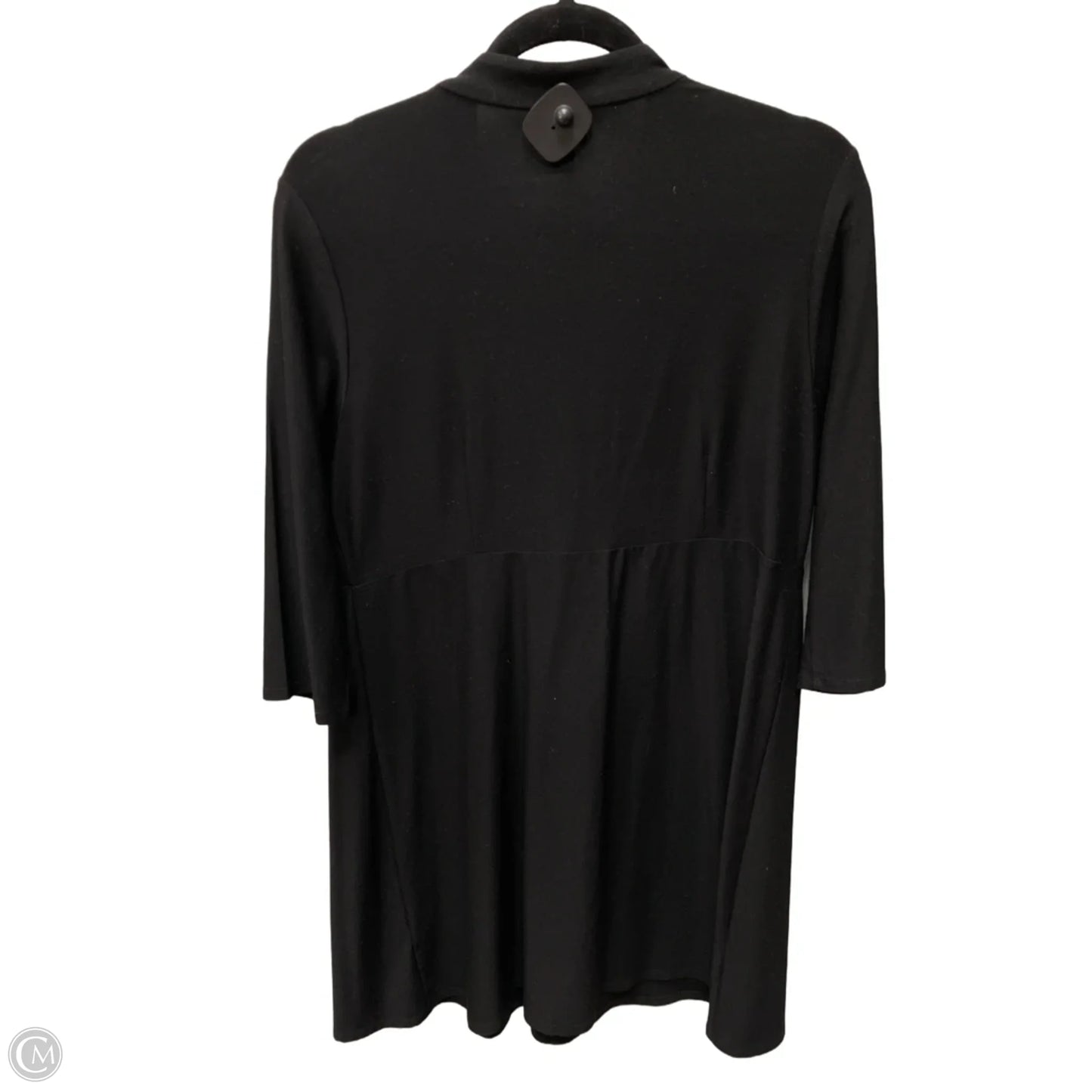 Tunic 3/4 Sleeve By Eileen Fisher In Black, Size: M