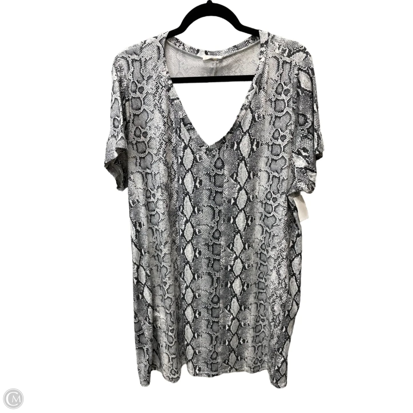 Dress Casual Short By Entro In Snakeskin Print, Size: Xl