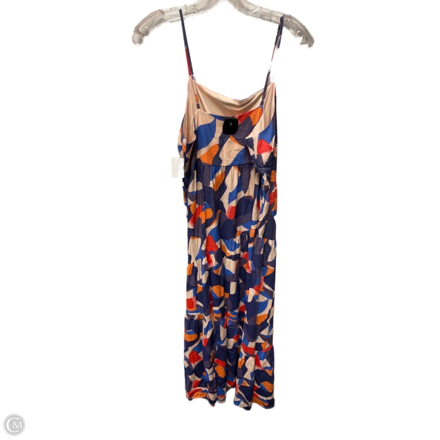 Dress Casual Short By Nine West Apparel In Blue & Orange, Size: M