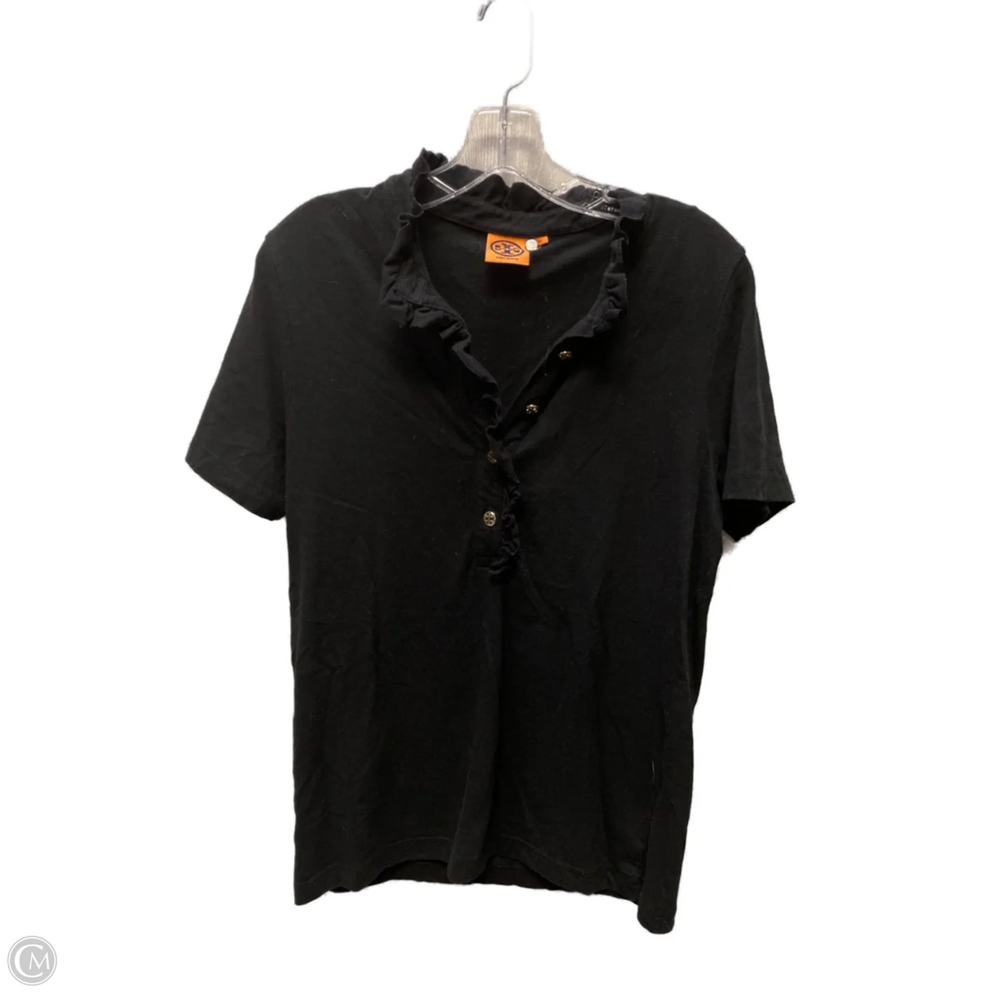 Top Short Sleeve Designer By Tory Burch In Black, Size: Xl
