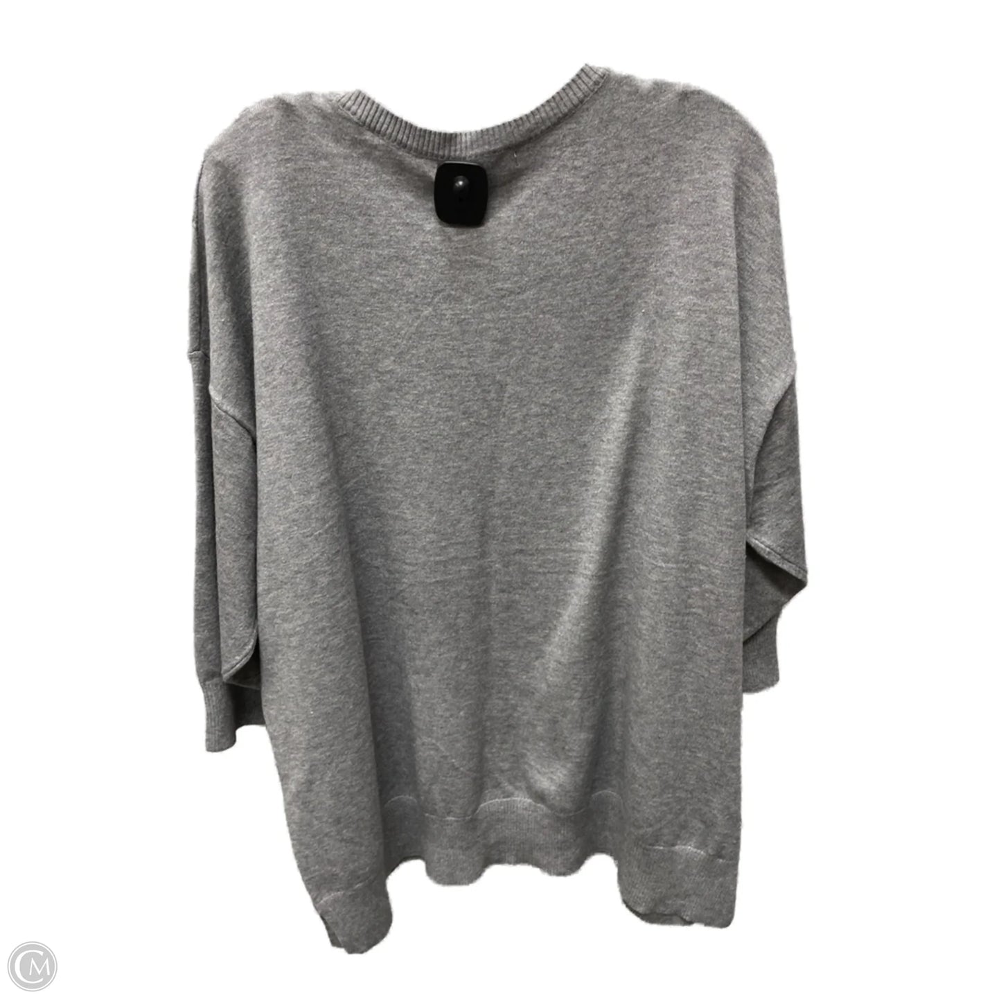 Sweater By Clothes Mentor In Grey, Size: 3x