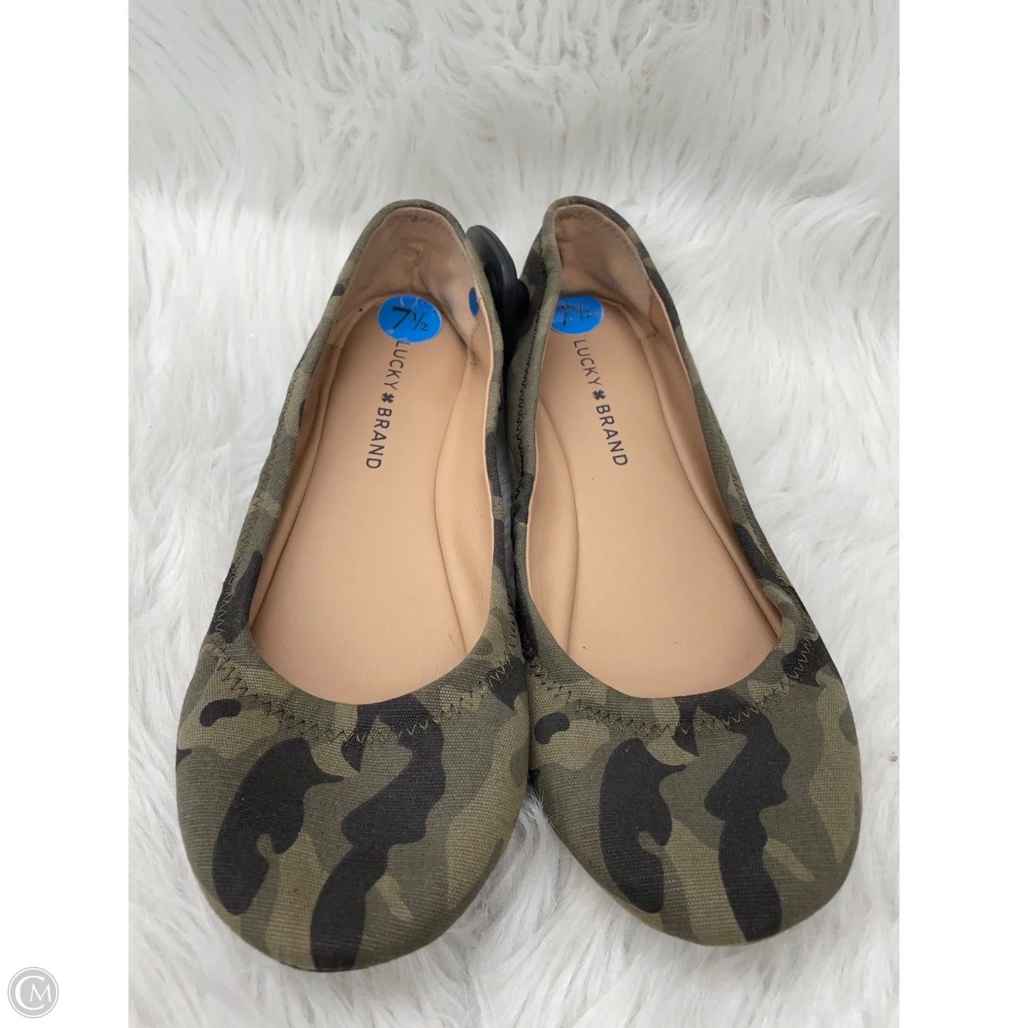 Shoes Flats By Lucky Brand In Camouflage Print, Size: 7.5