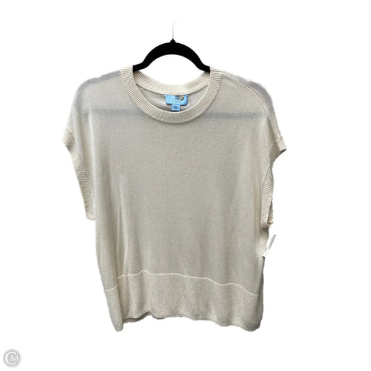 Sweater Short Sleeve By Cece In Tan, Size: M