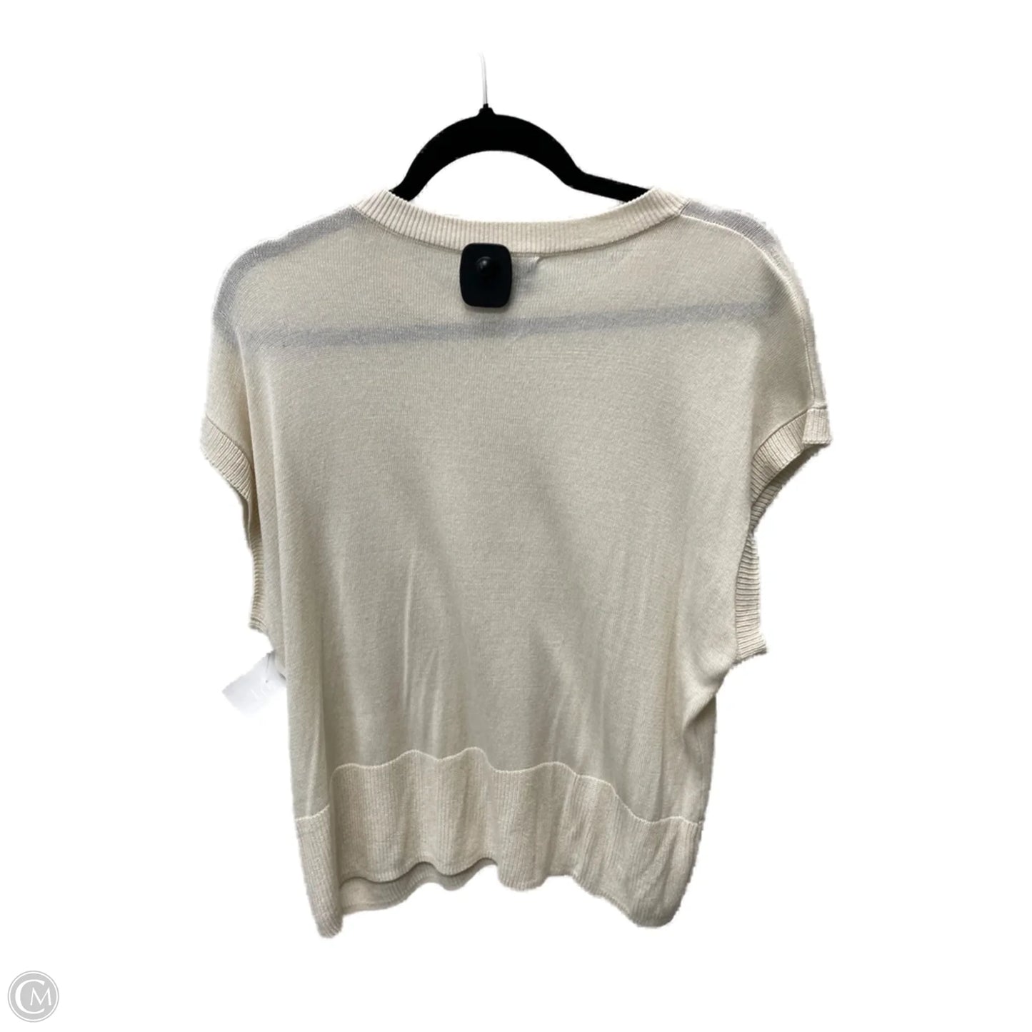 Sweater Short Sleeve By Cece In Tan, Size: M