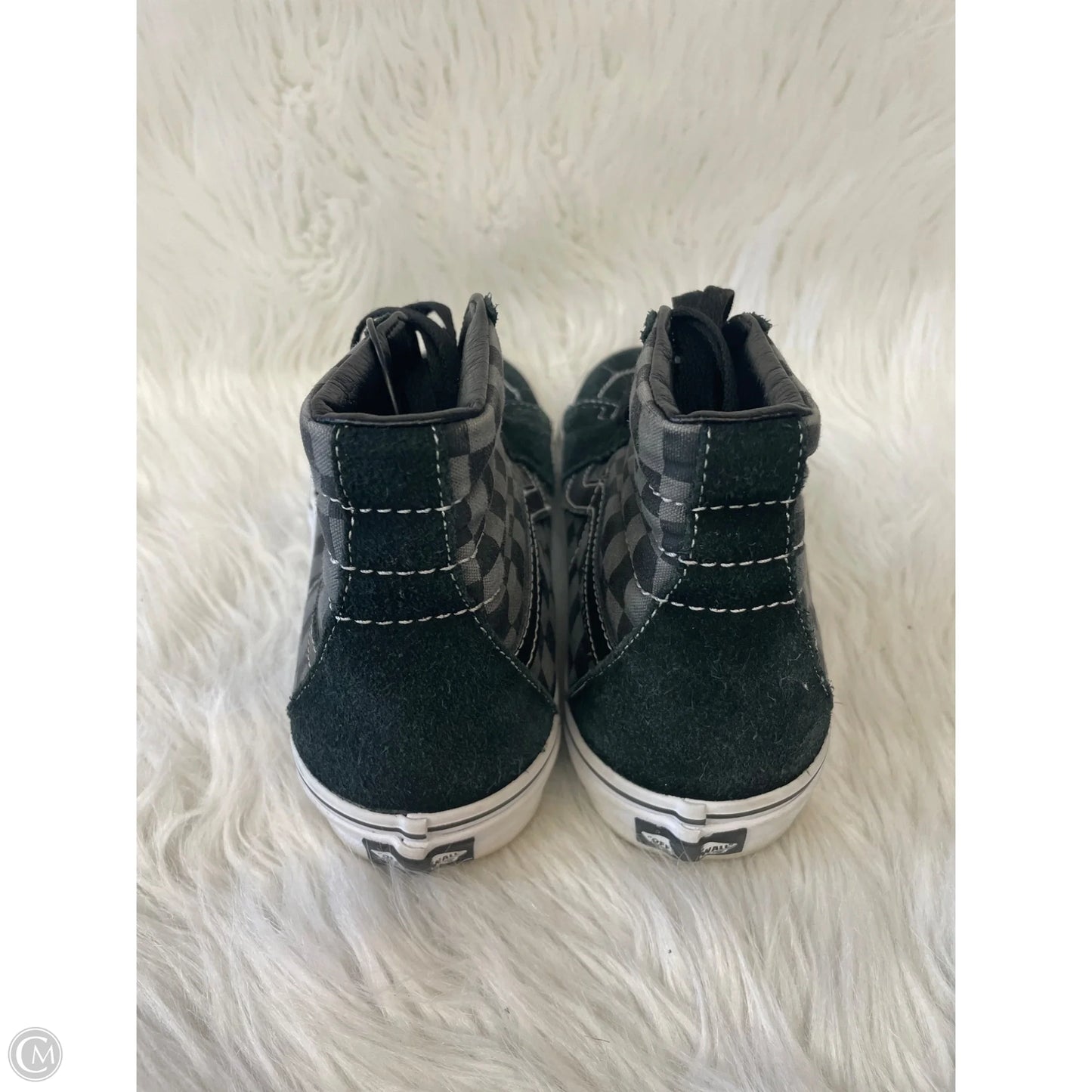 Shoes Sneakers By Vans In Black & Grey, Size: 9