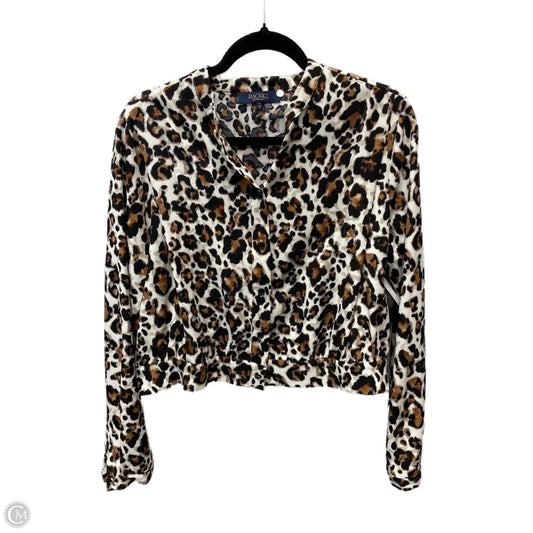 Top Long Sleeve By Rachel Roy In Animal Print, Size: M