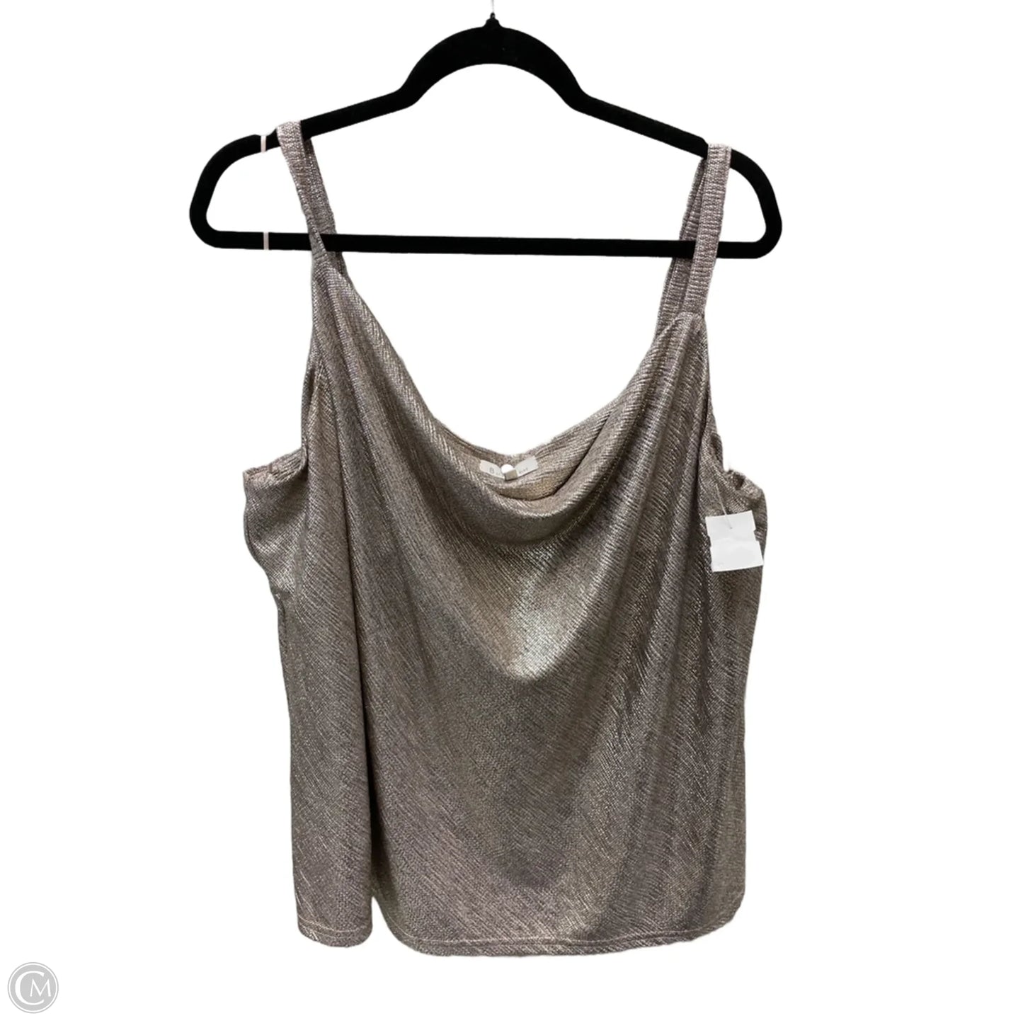 Top Sleeveless By Skies Are Blue In Gold, Size: 2x