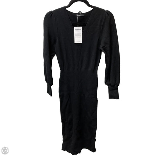Dress Sweater By Clothes Mentor In Black, Size: M