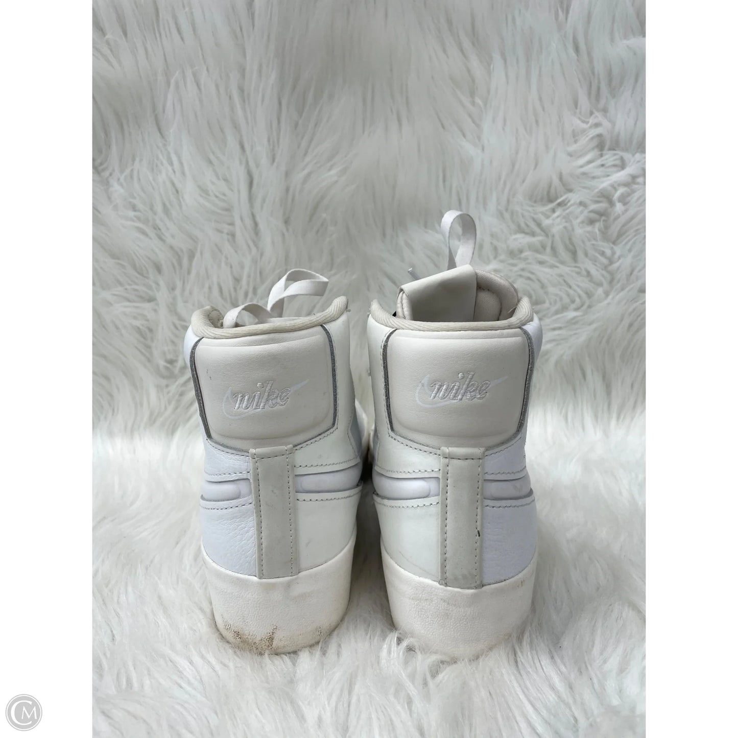 Shoes Sneakers Platform By Nike In Cream & White, Size: 7