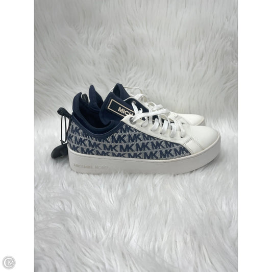 Shoes Designer By Michael Kors In Blue & Cream, Size: 7.5