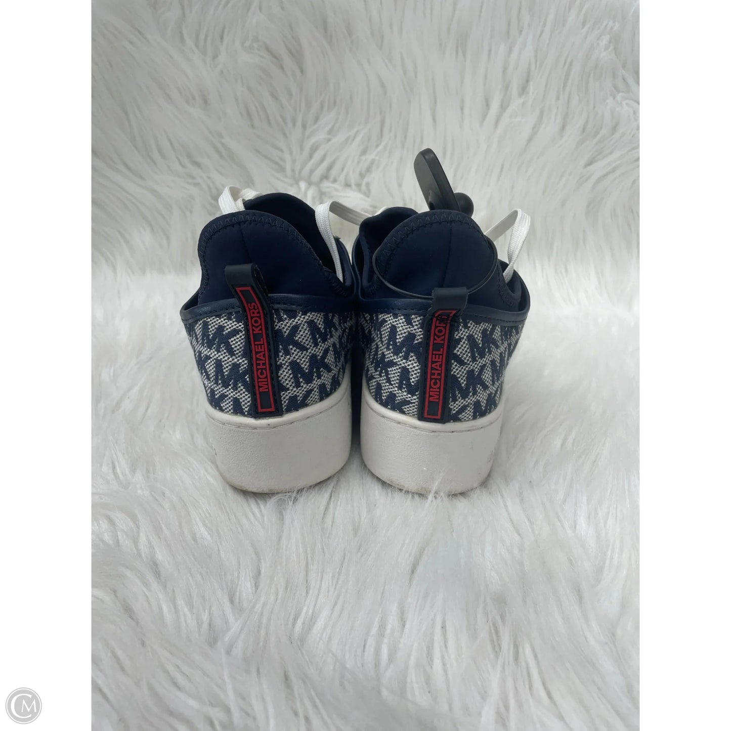 Shoes Designer By Michael Kors In Blue & Cream, Size: 7.5