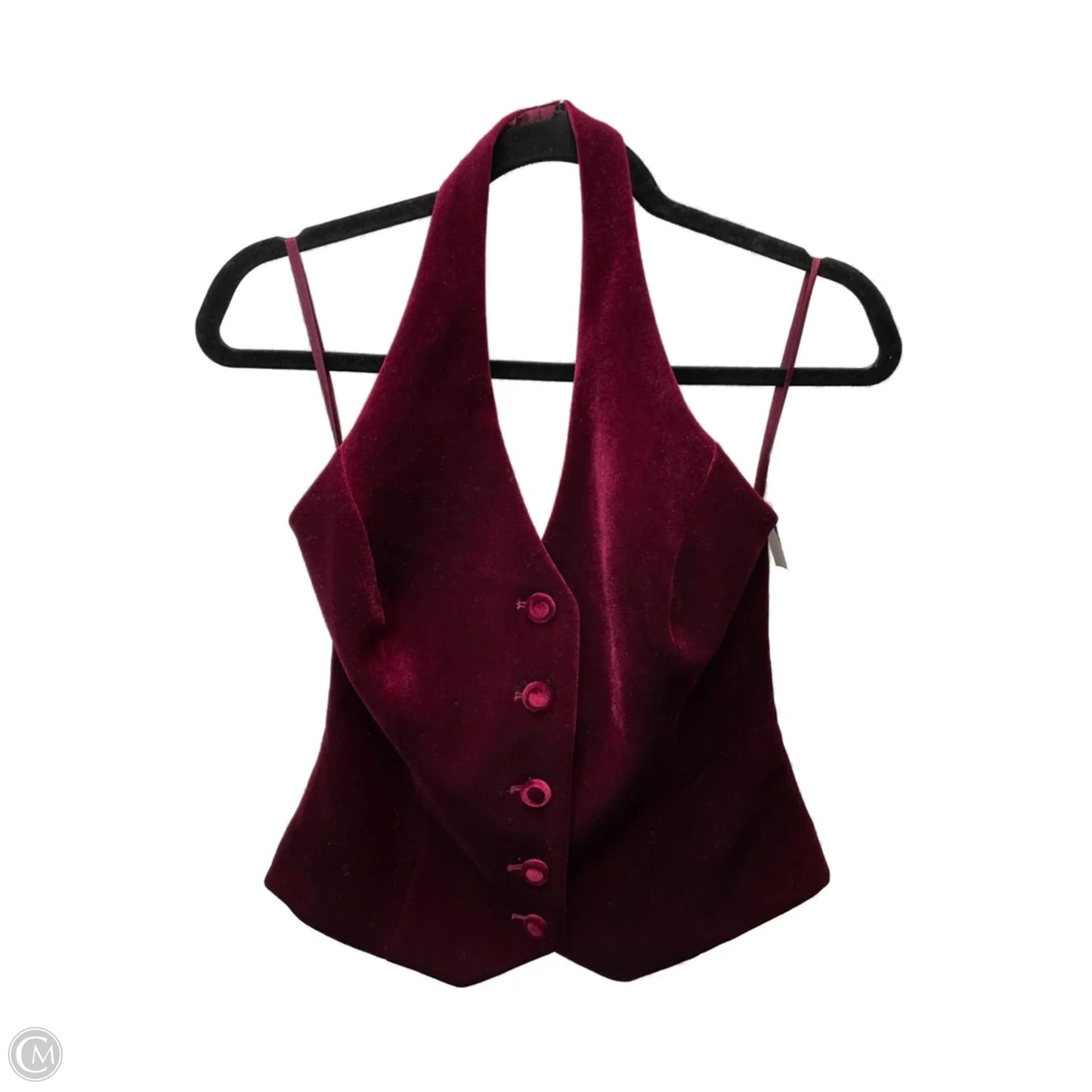Blouse Sleeveless By White House Black Market In Maroon, Size: Xs