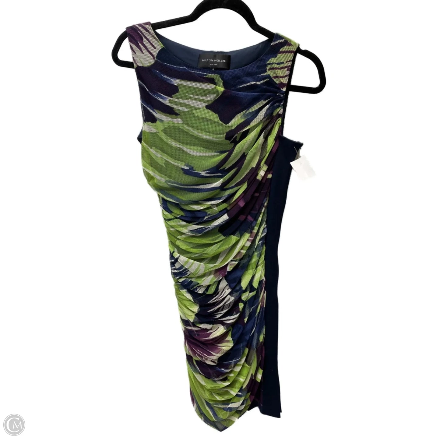 Dress Casual Short By HILTON HOLLIS In Green & Purple, Size: S