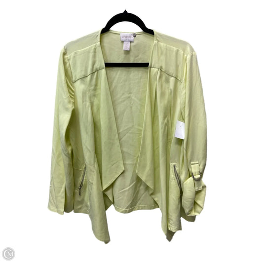 Blazer By Chicos In Yellow, Size: M