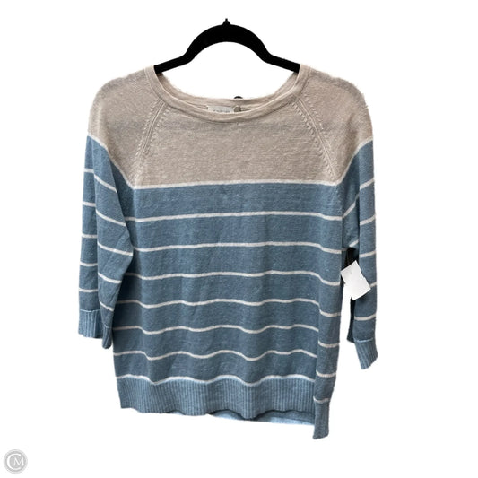 Sweater By KINROSS In Blue & Tan, Size: Xs