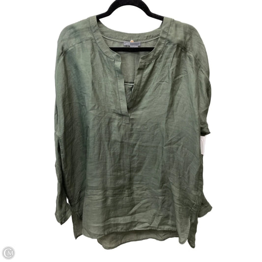 Tunic Long Sleeve By Vince In Green, Size: L