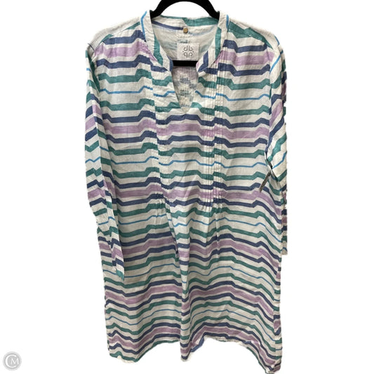 Dress Casual Short By pomegranate In Striped Pattern, Size: L