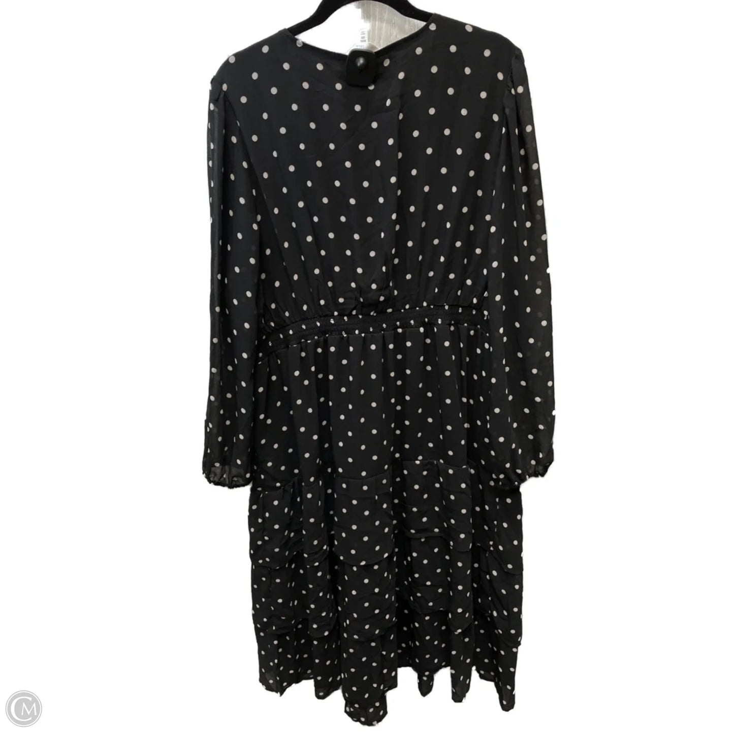 Dress Casual Short By Time And Tru In Polkadot Pattern, Size: 2x