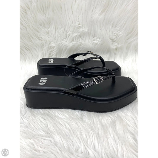 Sandals Heels Platform By Gianni Bini In Black, Size: 8