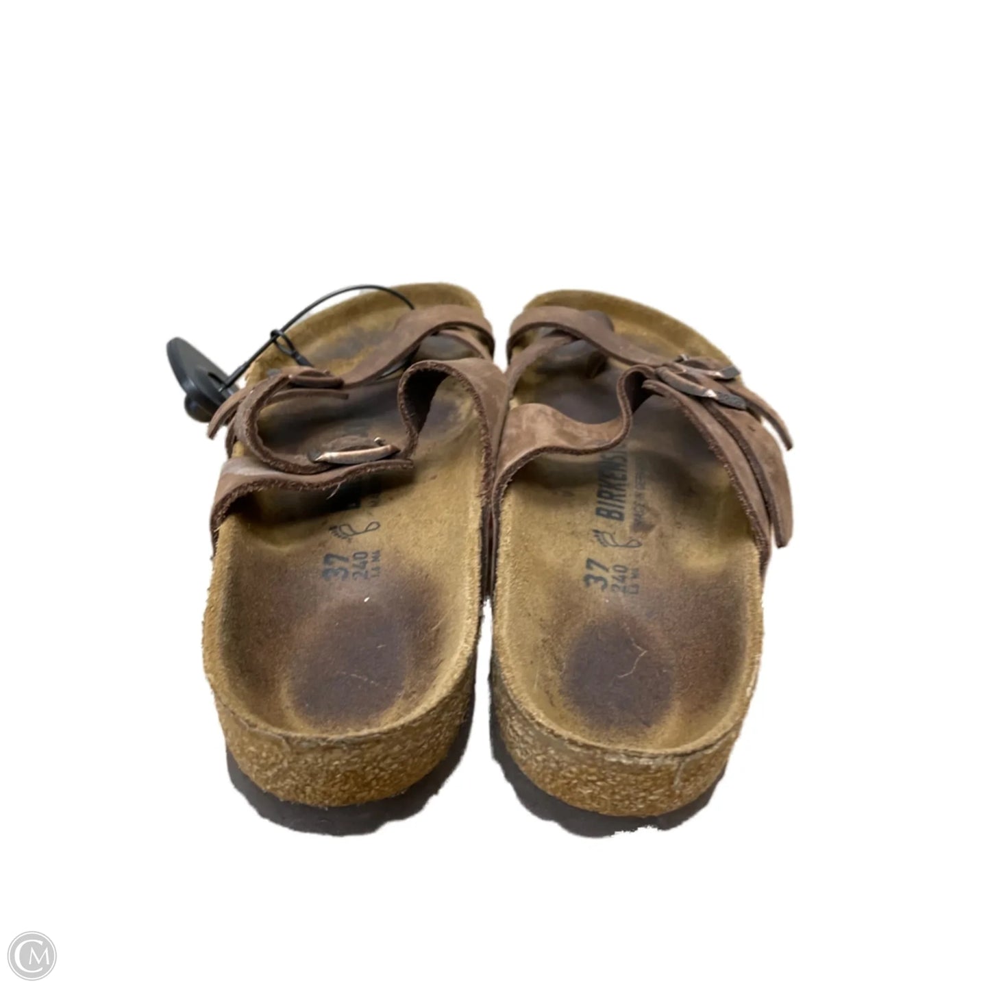 Sandals Flats By Birkenstock In Brown, Size: 6