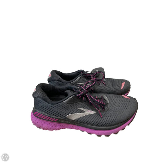 Shoes Athletic By Brooks In Black & Purple, Size: 8