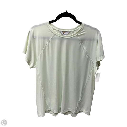 Athletic Top Short Sleeve By Athleta In Green, Size: M