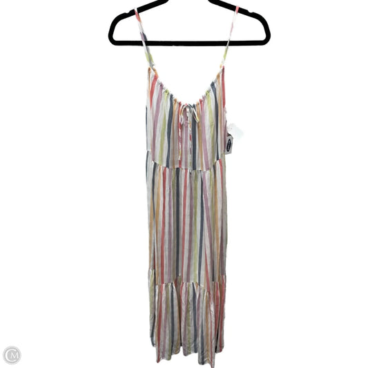 Dress Casual Maxi By Old Navy In Striped Pattern, Size: M