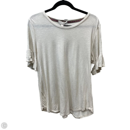 Top Short Sleeve By Knox Rose In Tan, Size: Xl