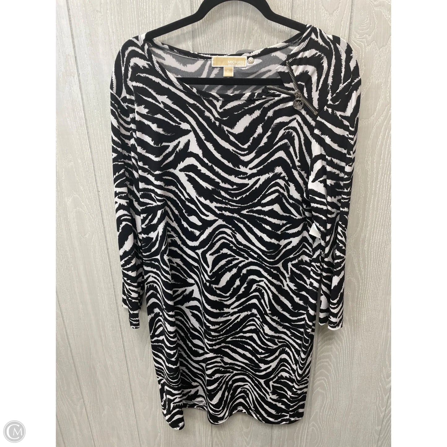 Dress Designer By Michael Kors In Zebra Print, Size: Xl