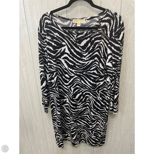 Dress Designer By Michael Kors In Zebra Print, Size: Xl