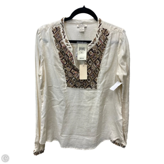 Top Long Sleeve By Lucky Brand In Cream, Size: M