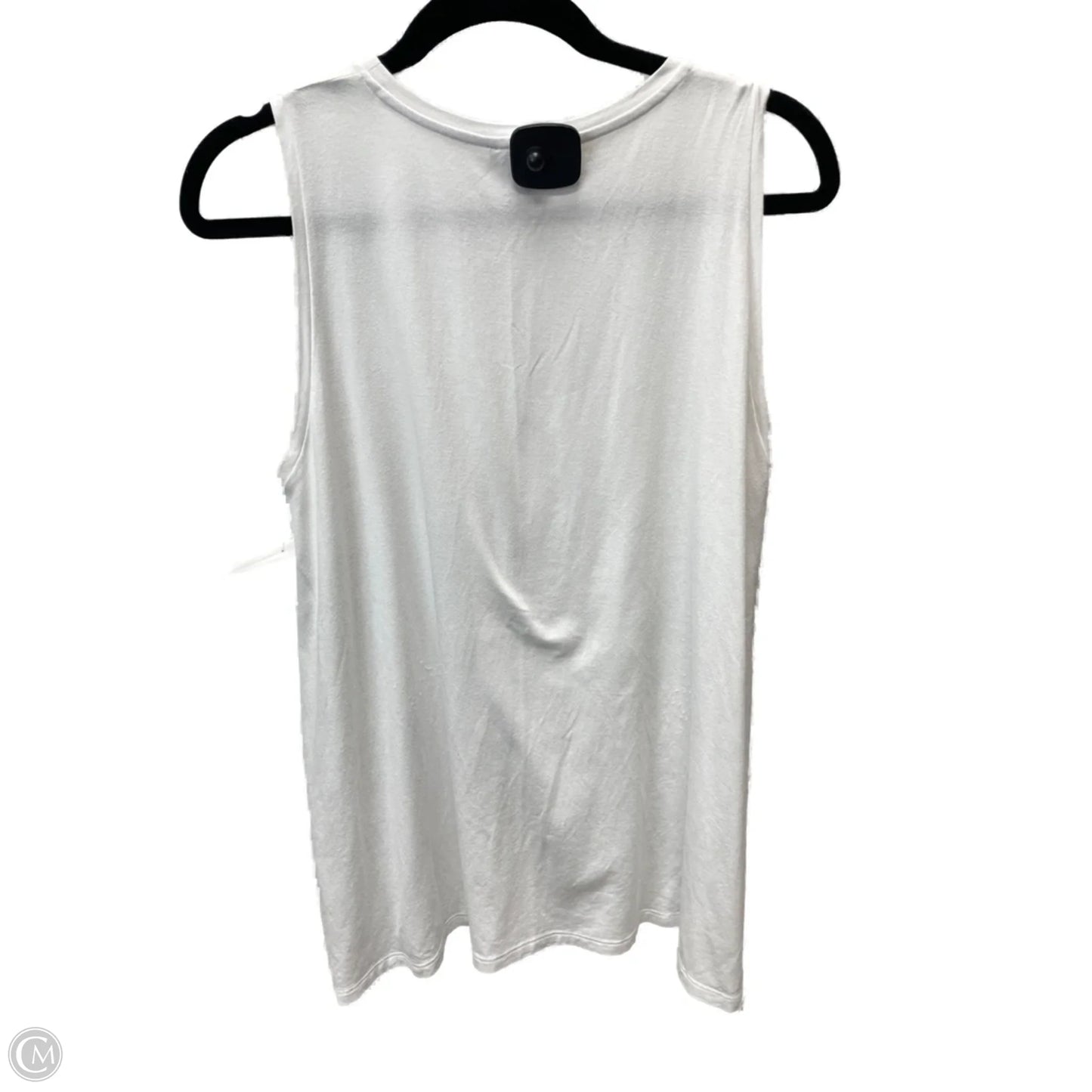 Top Sleeveless By Eileen Fisher In White, Size: M