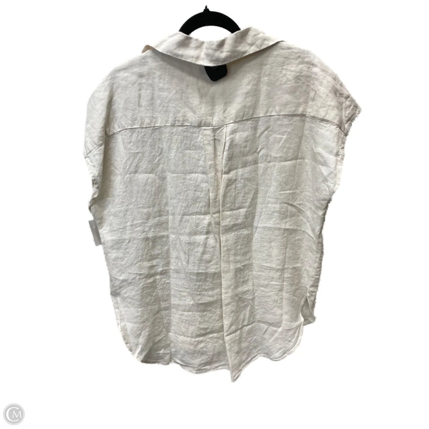 Top Short Sleeve By Banana Republic In Tan, Size: S