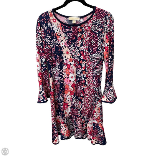 Dress Designer By Michael Kors In Floral Print, Size: M