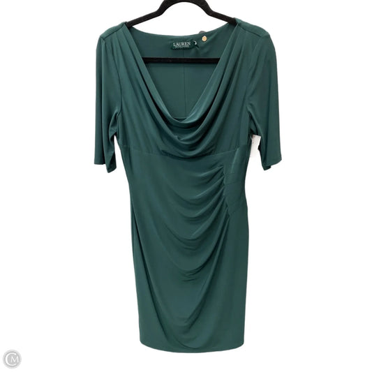 Dress Work By Lauren By Ralph Lauren In Green, Size: M