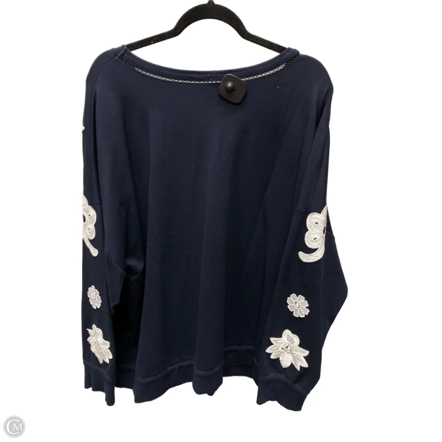 Top Long Sleeve By VICTORIA BECKHAM- Target-designer In Navy, Size: 3x